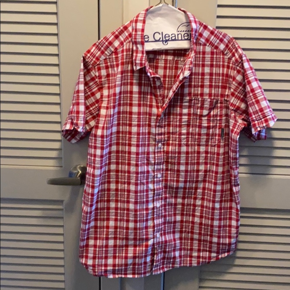 Men’s Columbia pocket shirt sleeve button down